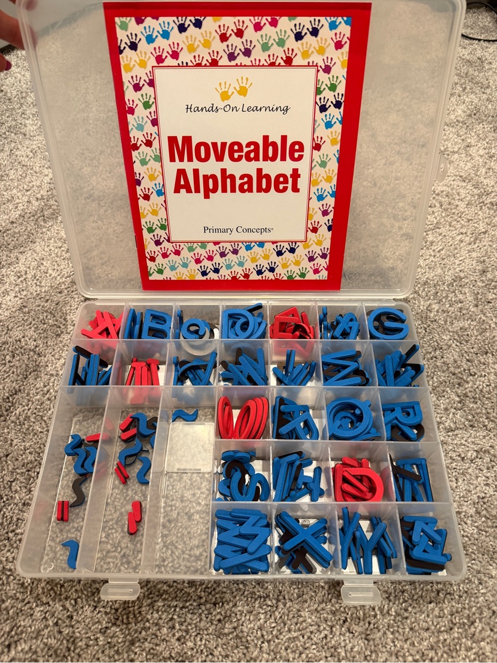 Primary Concepts Moveable magnetic alphabet letters